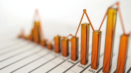 A bar graph with a massive spike in stock values, indicating a sudden market surge, on a clean white background.