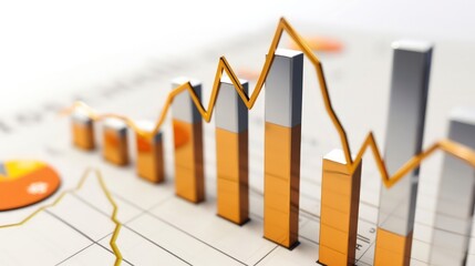 A bar graph with a massive spike in stock values, indicating a sudden market surge, on a clean white background.
