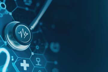 Obraz premium A Medical ImpactGlow showcasing a glowing impact of medical tools and symbols, emphasizing powerful advancements, banner, with copy space