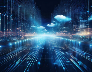 Cloud Computing with Secure Data Transfer, Cybersecurity, and Advanced Network Technology