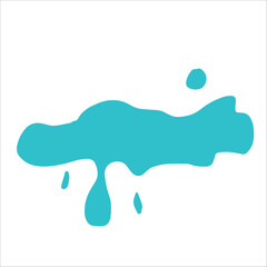 Paint cyan pigment spray splash stain illustration spots