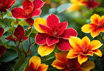 intricate floral designs featuring variety textures patterns vibrant visual experience, arrangements, blooms, petals, leaves, shapes, aesthetics