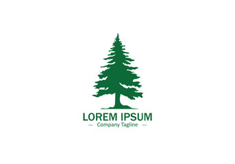 Tree Icon Vector for Organic Food and Agriculture Branding