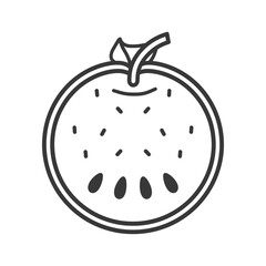 Obraz premium Half of a Watermelon with Seeds