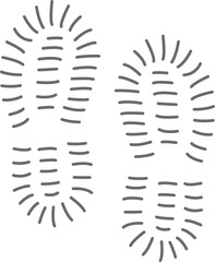 Footprints Of Shoes Doodle