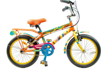 Obraz premium Children's bicycle on a transparent background