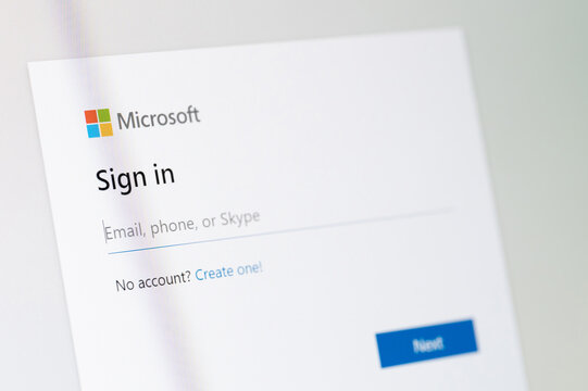 Sign in Microsoft account