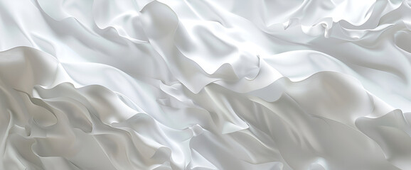 Fototapeta premium White abstract liquid wavy background ,Smooth elegant gray silk or satin luxury cloth can use as wedding background, Luxurious background design