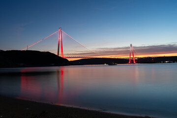 Yavuz Sultan Selim Bridge in Istanbul, Turkiye