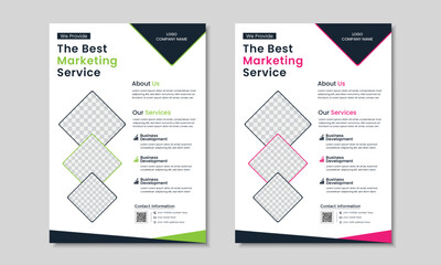 Corporate business flyer design template, cover, publication, brochure, business proposal.