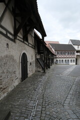 Kirchengaden in Gochsheim, Landkreis Schweinfurt, Unterfranken, Bayern, Deutschland.