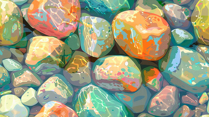 Colored stones