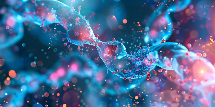 Exploring the Intersection of Glowing DNA Spirals, Mendelian Genetics, and Advanced Medical Technologies in Galaxy-Inspired Graphics

