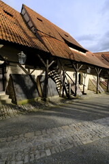 Kirchengaden in Gochsheim, Landkreis Schweinfurt, Unterfranken, Bayern, Deutschland.