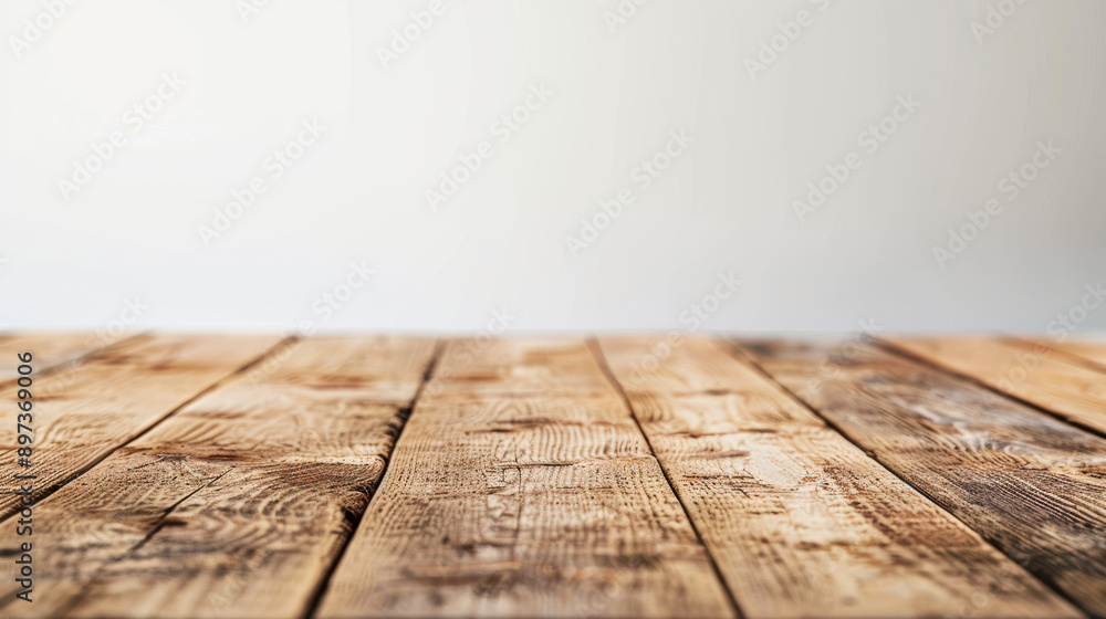 Poster close-up of rustic wooden planks with natural textures, perfect for backgrounds or design elements i