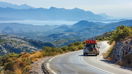 Family SUV on a Camping Trip