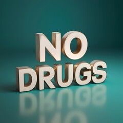 No drugs, concept design. International day against drug abuse illustration, banner
