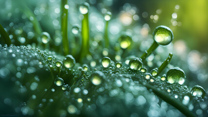Closeup plants with blurred background