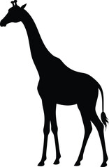 Giraffe silhouette vector