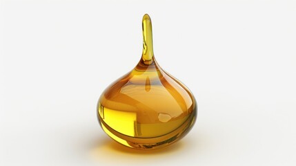 Yellow Liquid in Glass Vase