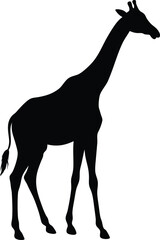 Giraffe silhouette vector