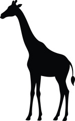 Giraffe silhouette vector