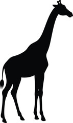 Giraffe silhouette vector