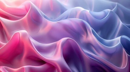 Obraz premium 3D abstract waves with soft gradients, product 3D background, smooth and elegant