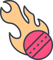Fire cricket icon
