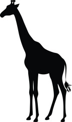 Giraffe silhouette vector