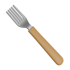 3d render  fork  illustration