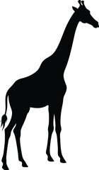 Giraffe silhouette vector