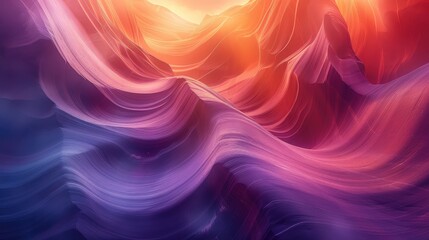 Vibrant Waves of Colorful Abstract Art