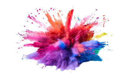 Vivid Spectrum: Capturing the Essence of a Multicolor Powder Explosion