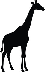 Giraffe silhouette vector