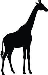 Giraffe silhouette vector