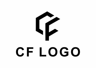 letter cf logo, design, Vector, illustration, creative icon, template