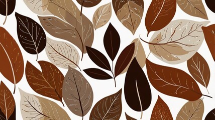 Abstract pattern suitable for printing. oil painting pattern in a small leave. Little leave. white background.