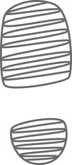 Footprint Of Boots Doodle