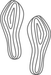 Footprints Of Shoes Doodle