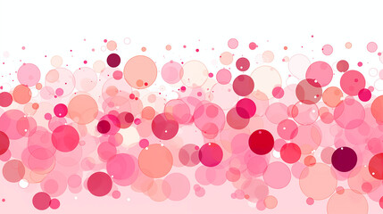 Pink Circles, Balls, Spheres, on White Background, Abstract Image, Texture, Pattern Background, Wallpaper, Cover and Screen of Smartphone, Cell Phone, Computer, Laptop, Format 9:16 and 16:9