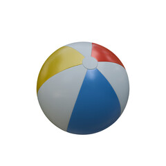 Beachball isolated on white background