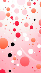 Pink Circles, Balls, Spheres, on White Background, Abstract Image, Texture, Pattern Background, Wallpaper, Cover and Screen of Smartphone, Cell Phone, Computer, Laptop, Format 9:16 and 16:9