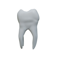 tooth on white background