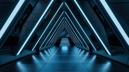 Obraz premium futuristic architecture of a tunnel