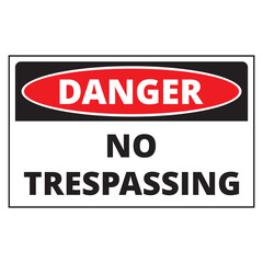 Cartel de no pasar. Vector