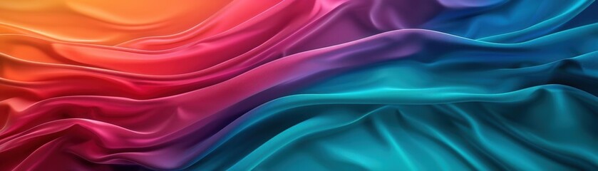 Obraz premium A Close-up Shot of a Rainbow profile cascade, diverse features