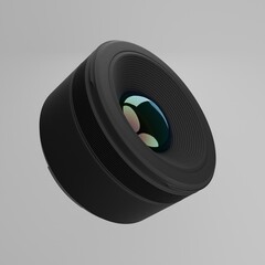 3d Render of 50mm Lens