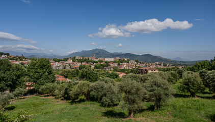 Teano, Caserta, Campania. Summer panorama
