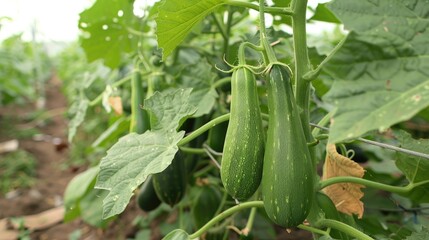 Modern technology employed at horticulture university for cultivating bottle gourds